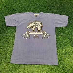 Vintage 1993 Alaska Bear Art Shirt Large 23x29 Native-American